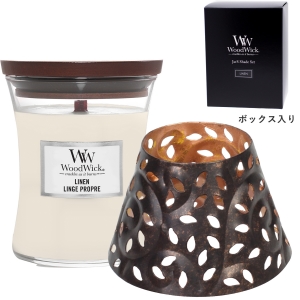 WoodWick�W���[�r�V�F�[�h�Z�b�g�y�M�t�g�{�b�N�X����z�@���l��